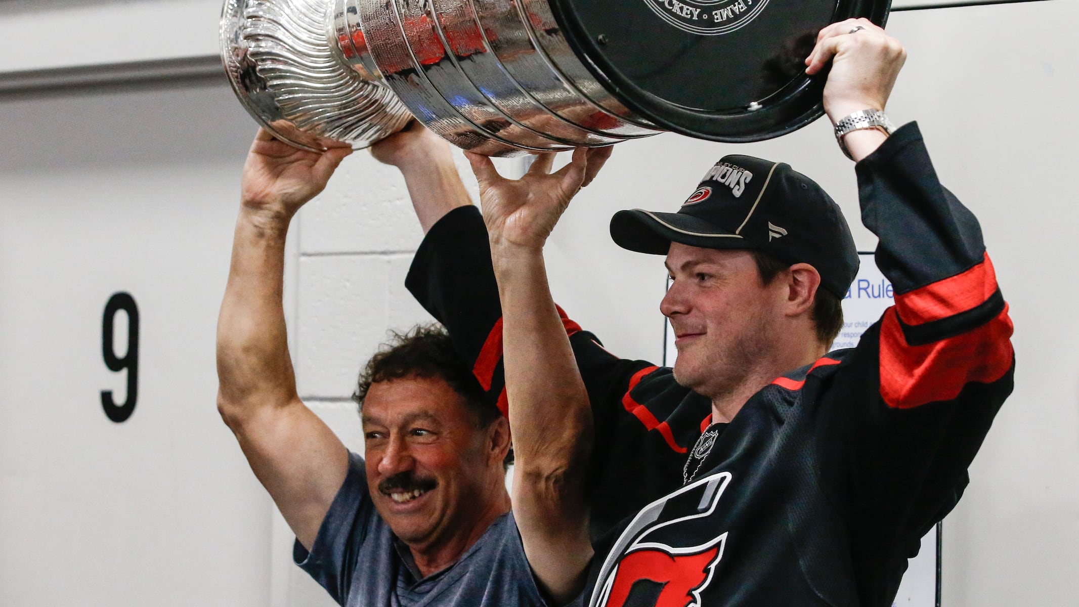 N.J. hockey legend shares emotional Stanley Cup celebration with iconic coach