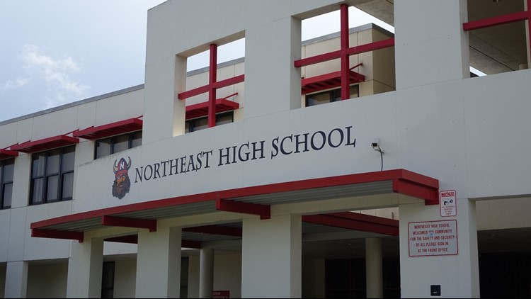 Northeast High School evacuated over bomb threat; heavy police presence causing traffic