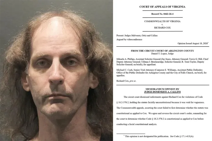 Appeals court revives Virginia locker room case against transgender sex offender Richard Cox