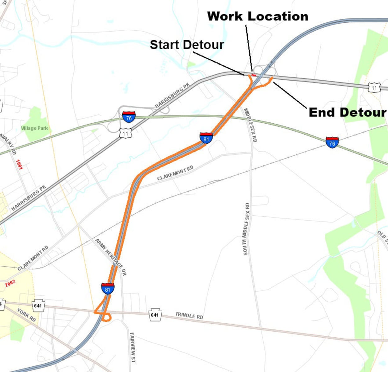 Route 11 closure in Middlesex Township starts tonight: What drivers need to know