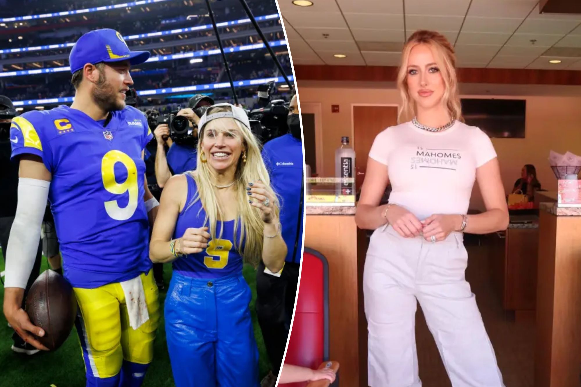 Matthew Stafford’s wife Kelly weighs in on Brittany Mahomes’ physique after workout photo