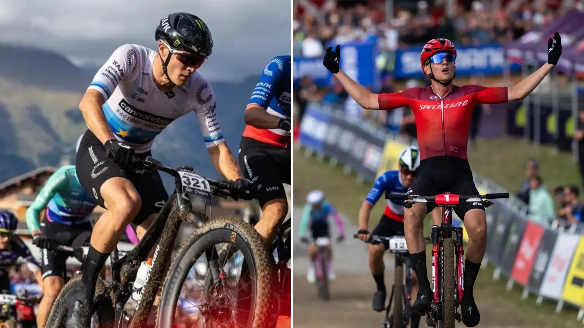 Britain’s Charlie Aldridge suffers late heartache at UCI Mountain Bike World Series as French claim 1-2 in Les Gets