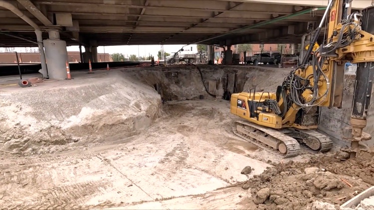 Downtown St. Louis sinkhole continues to cause traffic delays as repairs continue