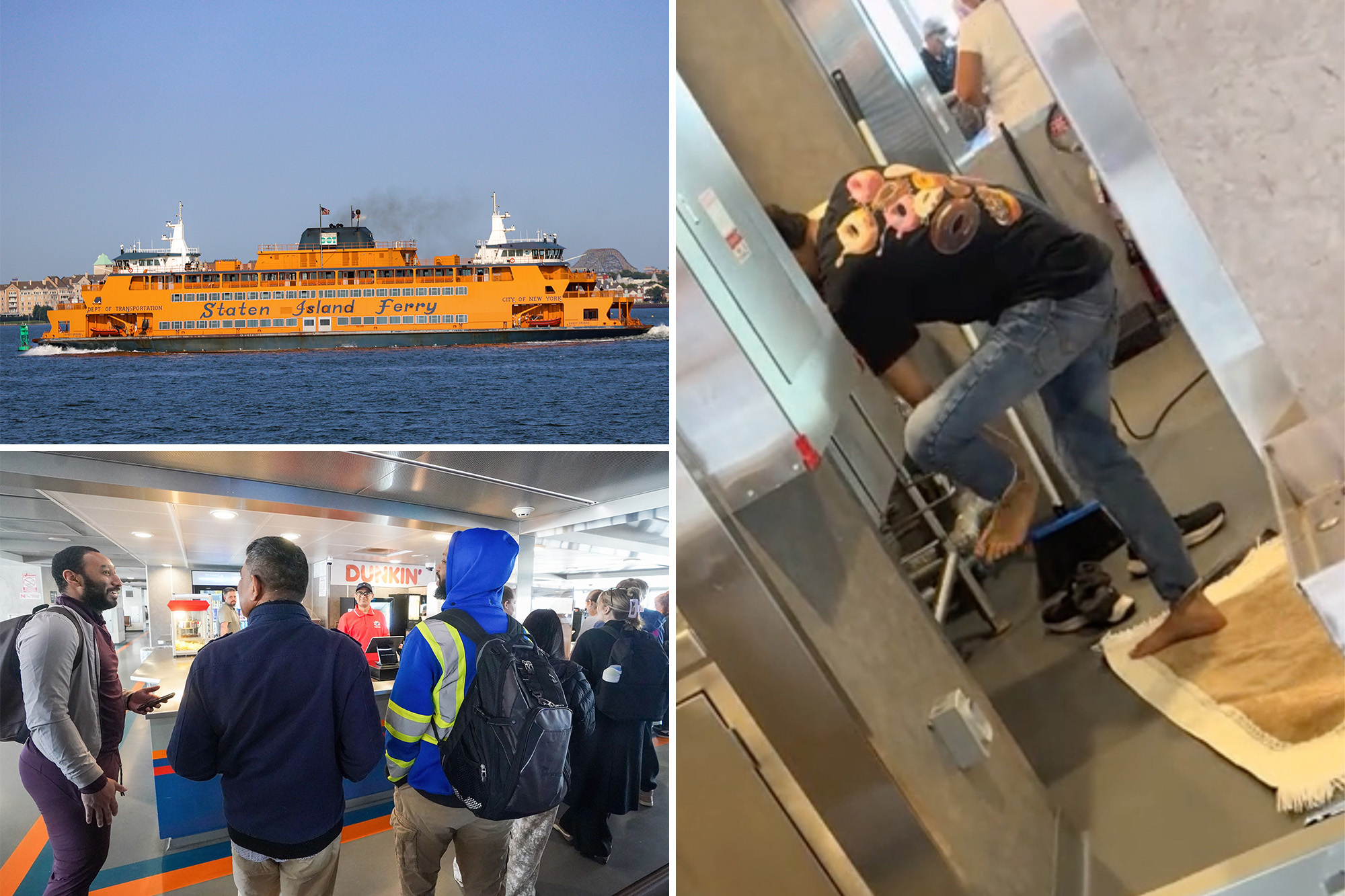 Dunkin’ Donuts worker caught washing feet in kitchen of chain’s Staten Island Ferry location — prompts health probe