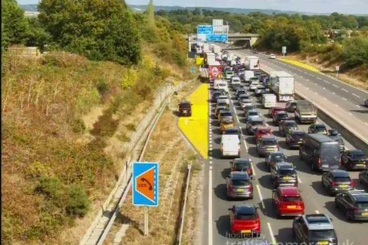 Teenage girl dies after being hit by vehicles near footbridge on M20 near footbridge
