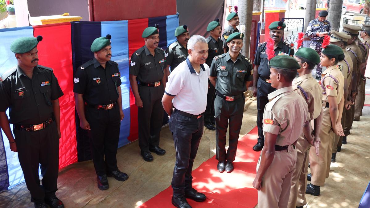 Deputy Director General of NCC Directorate visits 14th (Tamil Nadu) Battalion NCC