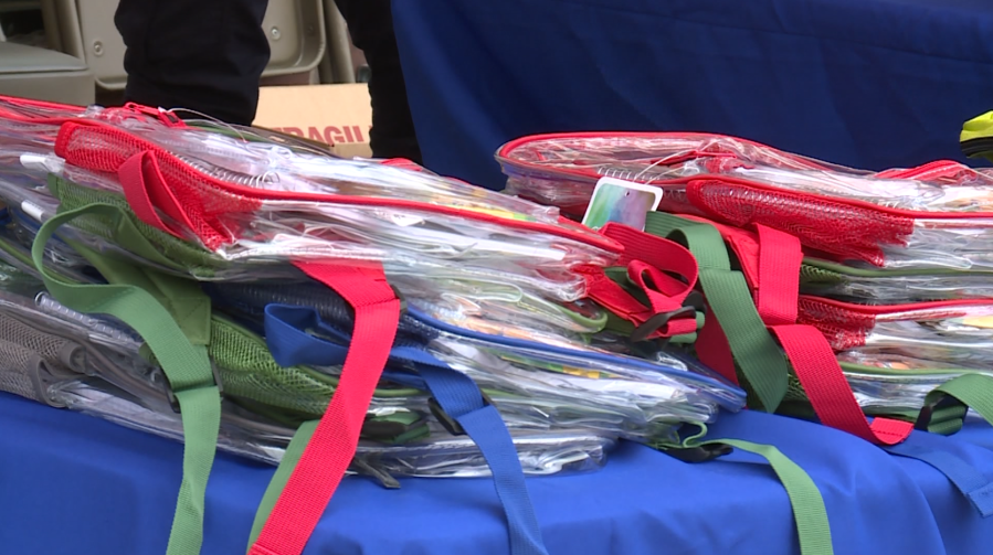 St. Louis police host back-to-school backpack and supplies giveaway